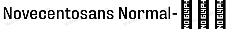 Novecentosans Normal字体转换